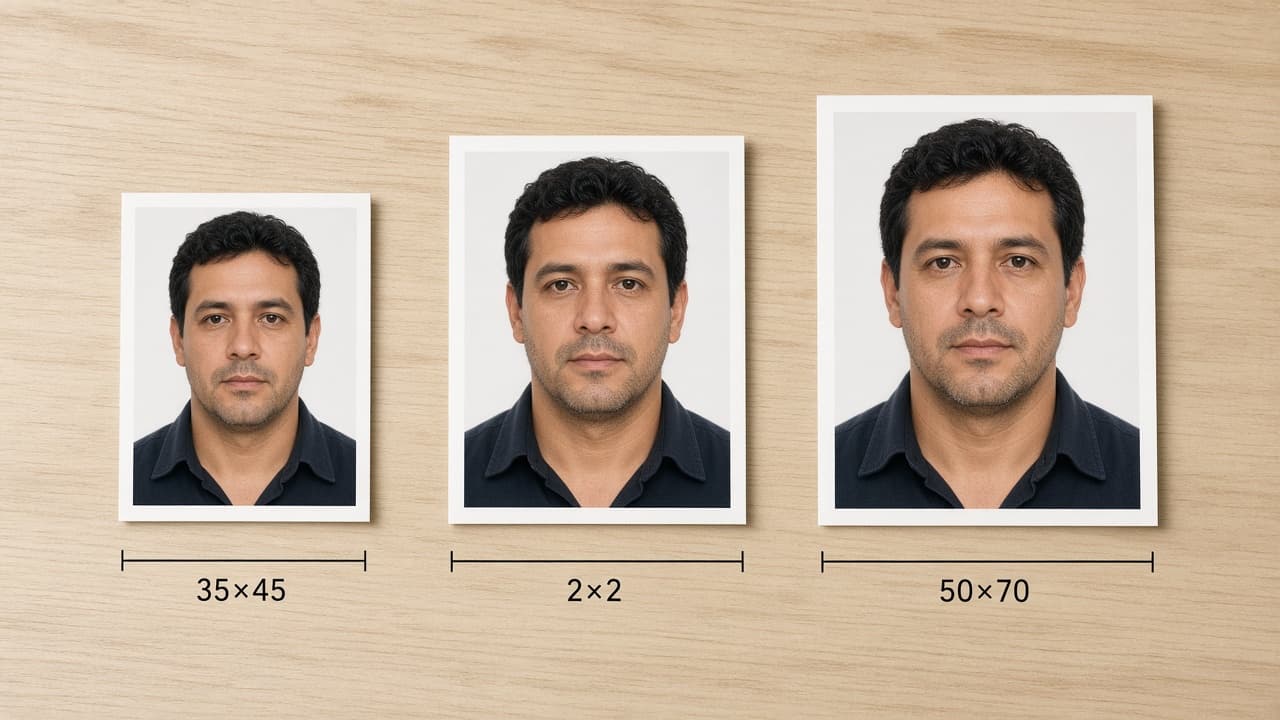 Brazil 50×70 vs Schengen 35×45 vs US 2×2