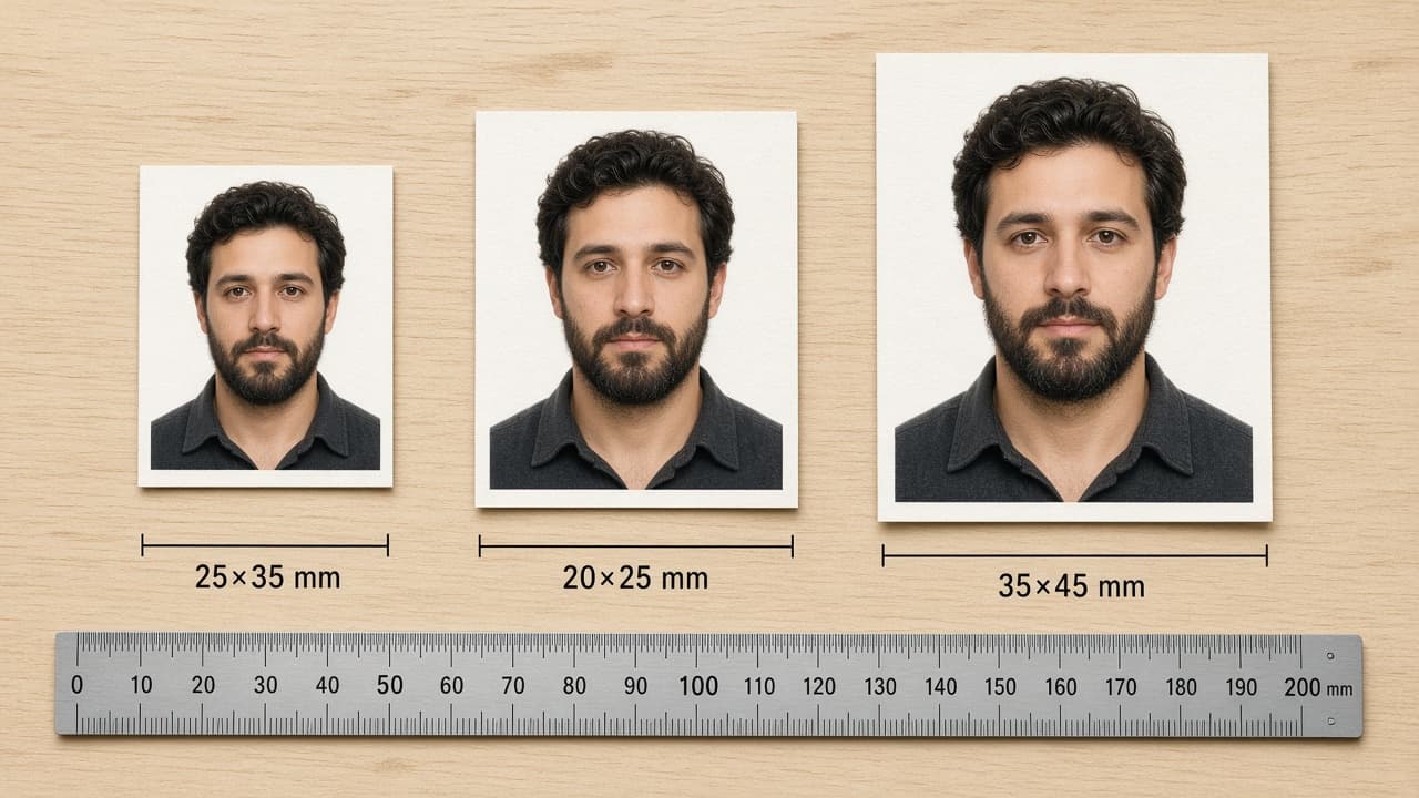 PAN 25×35 mm ≠ stamp size ≠ passport 35×45